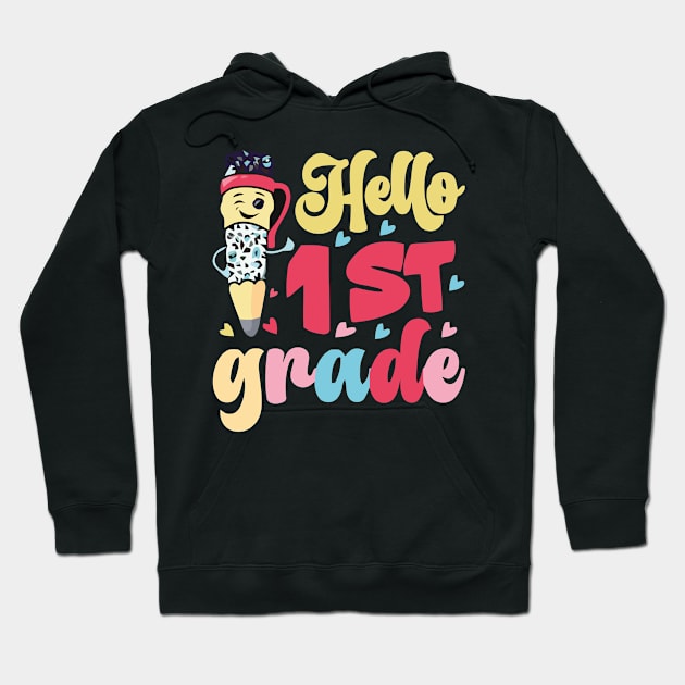 1nd Grade Second Happy First Day of school Hoodie by rhazi mode plagget